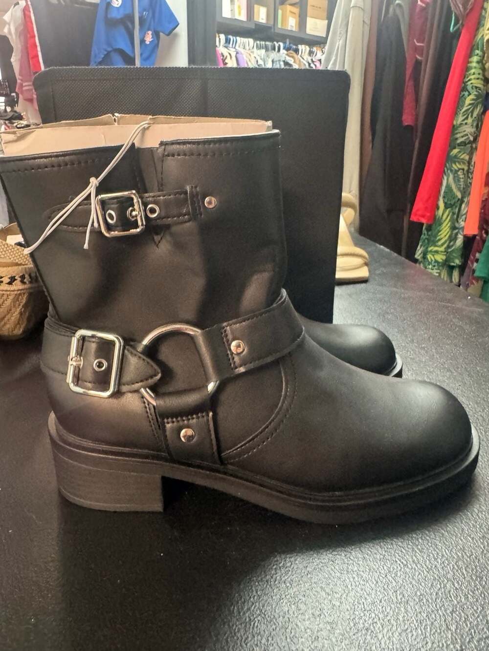 Universal Thread Women's Harness Moto Ankle Boots